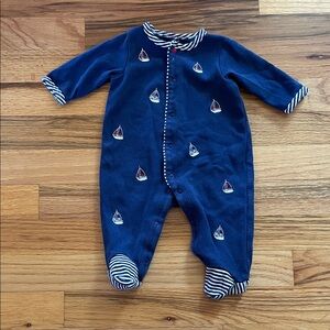 Little Me Sailboat Footie Onesie